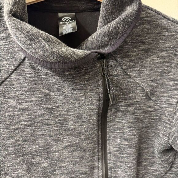 Champion Gray Bomber Jacket with High Collar and Slim Fit - Picture 4 of 10